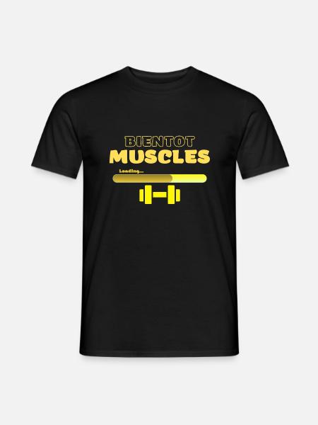 Bientôt muscles - T-shirt homme - noir