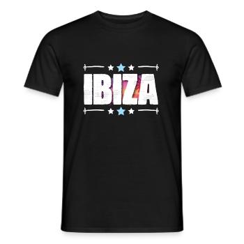 Ibiza - T-shirt homme - noir - Devant - AI Model Male 178 light (178cm)