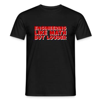 L’ingénierie comme les mathématiques mais plus forte 4 - T-shirt homme - noir - Devant - AI Model Male 178 light (178cm)