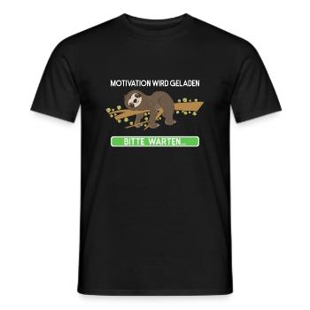 Sloth Faulenzer Süßes Faultier Geschenk - Männer T-Shirt - Schwarz - Vorne - AI Model Male 178 light (178cm)