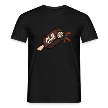 Ice Cream Chill - Men's T-Shirt - black - Front - AI Model Male 178 light (178cm)