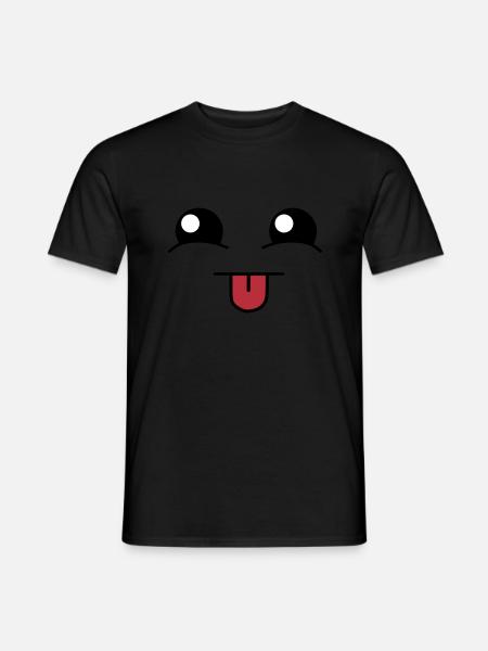 Cute face - Männer T-Shirt - Schwarz