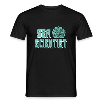 Sea Scientist Awesome Marine Biologist T-Shirt - Männer T-Shirt - Schwarz - Vorne - AI Model Male 178 light (178cm)