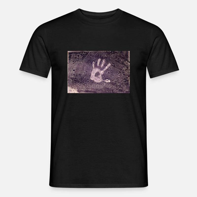 Stop - Männer T-Shirt - Schwarz