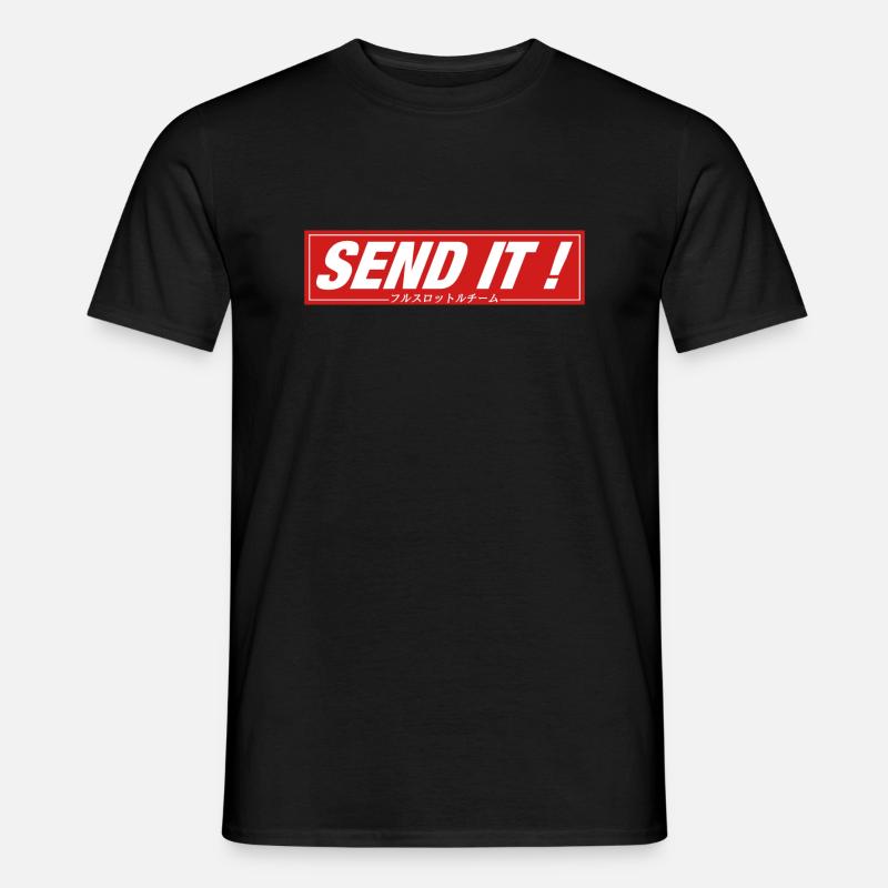 SENDEN SIE! - Männer T-Shirt - Schwarz