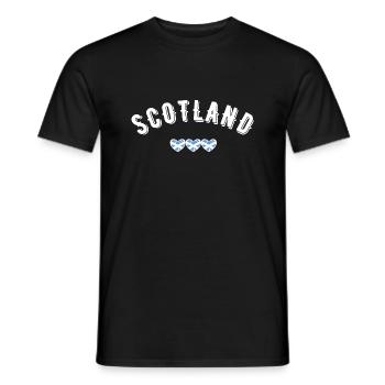 Scotland - Men's T-Shirt - black - Front - AI Model Male 178 light (178cm)