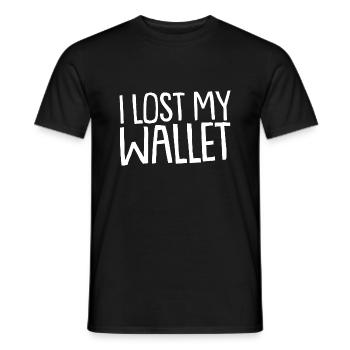 I Lost My Wallet 2 - Männer T-Shirt - Schwarz - Vorne - AI Model Male 178 light (178cm)