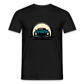 car front view - Men's T-Shirt - black - Front - AI Model Male 178 light (178cm)