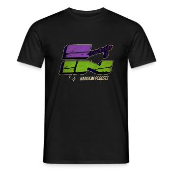funny sayings gift building robots quote - Men's T-Shirt - black - Front - AI Model Male 178 light (178cm)