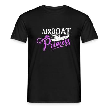 Hydravion Princess Propeller Swamp Air Boat Hydropla - T-shirt homme - noir - Devant - AI Model Male 178 light (178cm)