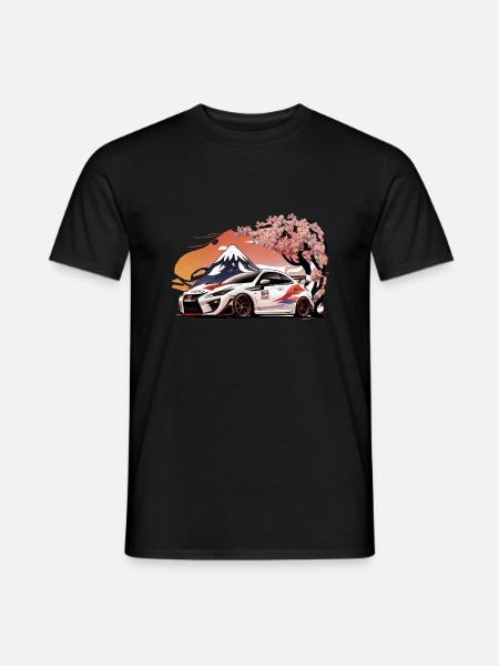Driven Elegance - Japanese Car Enthusiast - Men's T-Shirt - black