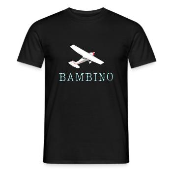 Flugzeugdesign Bambino - Männer T-Shirt - Schwarz - Vorne - AI Model Male 178 light (178cm)