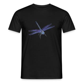 Libelle - Männer T-Shirt - Schwarz - Vorne - AI Model Male 178 light (178cm)