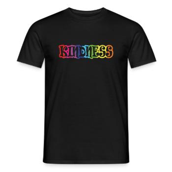 design original kindness - T-shirt homme - noir - Devant - AI Model Male 178 light (178cm)
