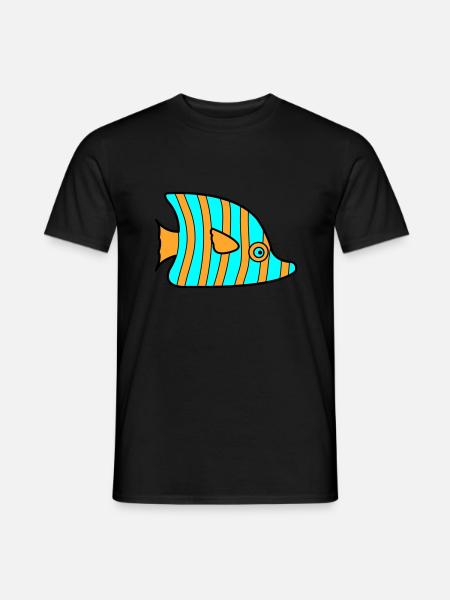 fish - Men's T-Shirt - black