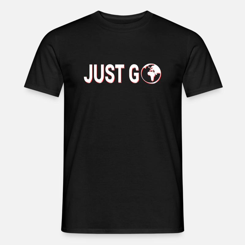JUST G0! - Männer T-Shirt - Schwarz