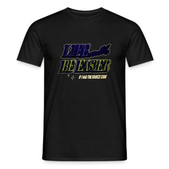 profession computer science - Männer T-Shirt - Schwarz - Vorne - AI Model Male 178 light (178cm)
