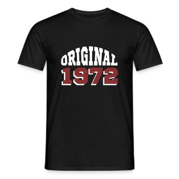 Original 1972 - Men's T-Shirt - black - Front - AI Model Male 178 light (178cm)