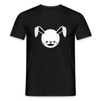 Hase - Männer T-Shirt - Schwarz - Vorne - AI Model Male 178 light (178cm)
