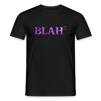 BLAH_3 - Männer T-Shirt - Schwarz - Vorne - AI Model Male 178 light (178cm)