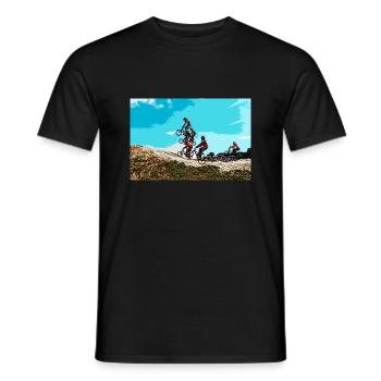 bmx - T-shirt homme - noir - Devant - AI Model Male 178 light (178cm)