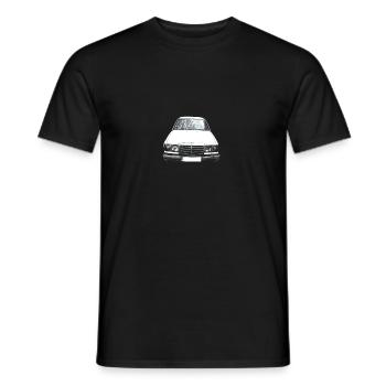 w124 - Männer T-Shirt - Schwarz - Vorne - AI Model Male 178 light (178cm)