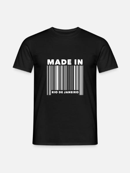 Rio de Janeiro barcode - Men's T-Shirt - black