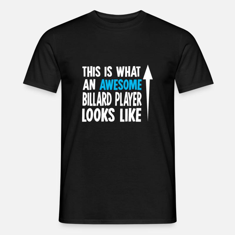 Billard - Männer T-Shirt - Schwarz