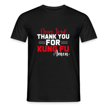 Kung Fu - T-shirt homme - noir - Devant - AI Model Male 178 light (178cm)