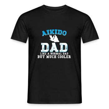 Aikido - Männer T-Shirt - Schwarz - Vorne - AI Model Male 178 light (178cm)