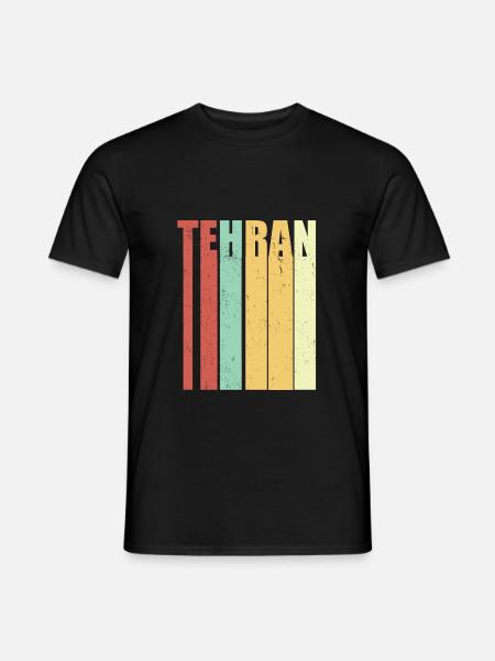 Tehran Iran vintage - Men's T-Shirt - black