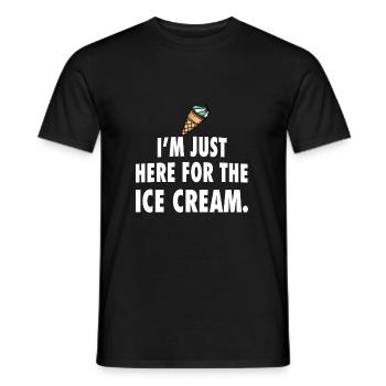 Glace glace - T-shirt homme - noir - Devant - AI Model Male 178 light (178cm)