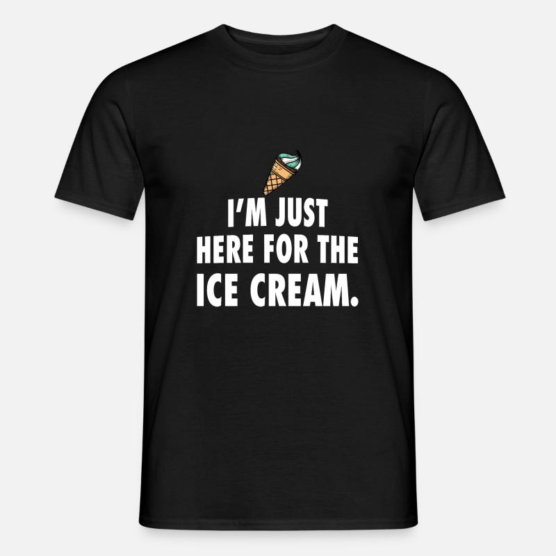 Eiscreme Eis - Männer T-Shirt - Schwarz