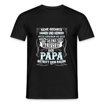 Père, papa - T-shirt homme - noir - Devant - AI Model Male 178 light (178cm)