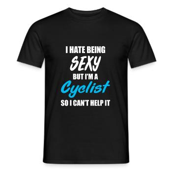 Biking Bike Bike Biker Biking Gift - Men's T-Shirt - black - Front - AI Model Male 178 light (178cm)