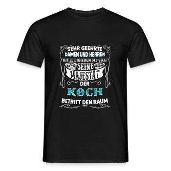 Koch kochen Köchin Chef Chefkoch Hilfskoch Küche - Männer T-Shirt - Schwarz - Vorne - AI Model Male 178 light (178cm)