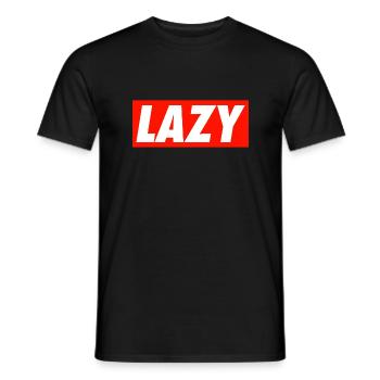 Lazy - Men's T-Shirt - black - Front - AI Model Male 178 light (178cm)