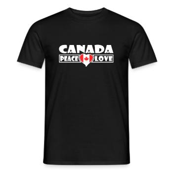 Canada - T-shirt homme - noir - Devant - AI Model Male 178 light (178cm)