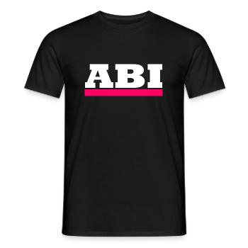 Abi - Motiv zum personalisieren - Männer T-Shirt - Schwarz - Vorne - AI Model Male 178 light (178cm)