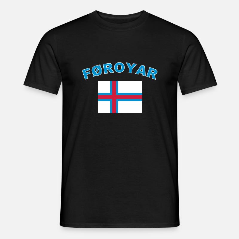 Färöer Inseln - Männer T-Shirt - Schwarz