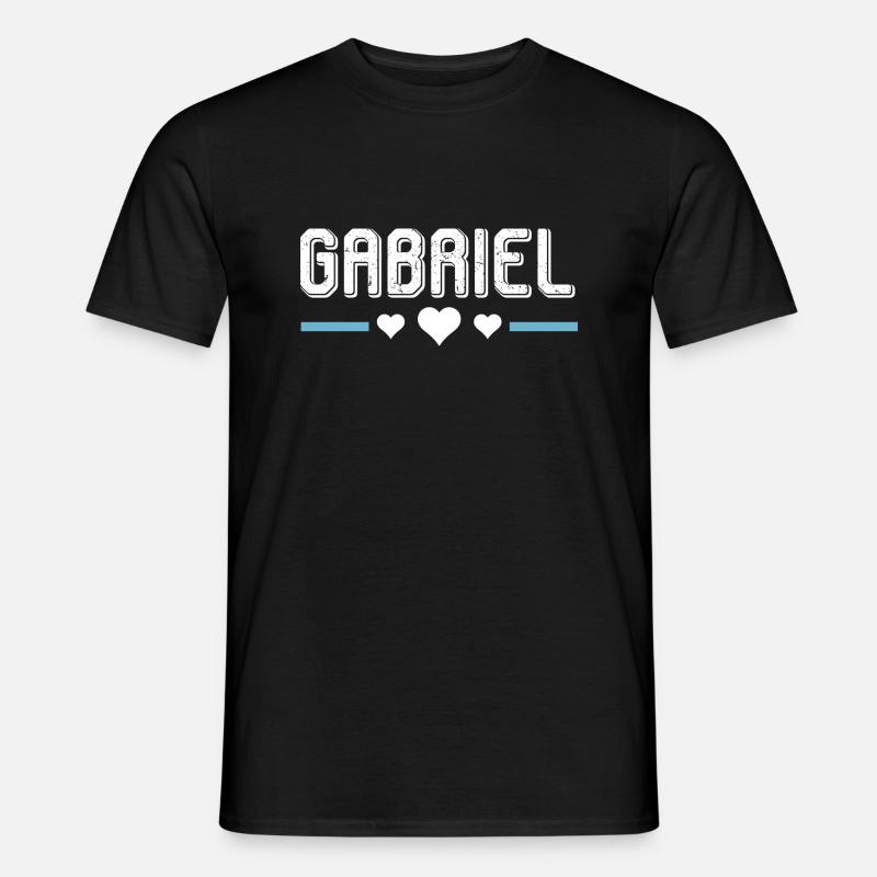 Gabriel - Männer T-Shirt - Schwarz