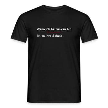 Betrunken Alkohol Malle Geschenk Geschenkidee Bier - Männer T-Shirt - Schwarz - Vorne - AI Model Male 178 light (178cm)