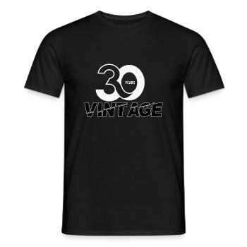 Vintage 30 Years - Männer T-Shirt - Schwarz - Vorne - AI Model Male 178 light (178cm)