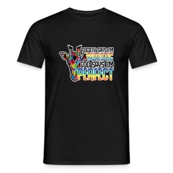 Autismusbewegung Sonderpädagogik Geschenke zur Sen - Männer T-Shirt - Schwarz - Vorne - AI Model Male 178 light (178cm)