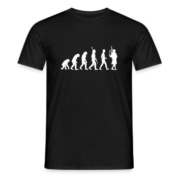 Cornemuse Évolution Écosse Musique Cornemuseur - T-shirt homme - noir - Devant - AI Model Male 178 light (178cm)