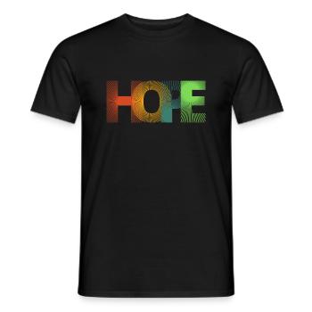 ESPOIR | ESPOIR | Imprimer - T-shirt homme - noir - Devant - AI Model Male 178 light (178cm)