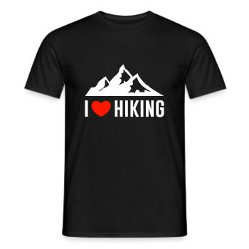 Wandern Berge Berg lustiger Spruch Geschenk - Männer T-Shirt - Schwarz - Vorne - AI Model Male 178 light (178cm)