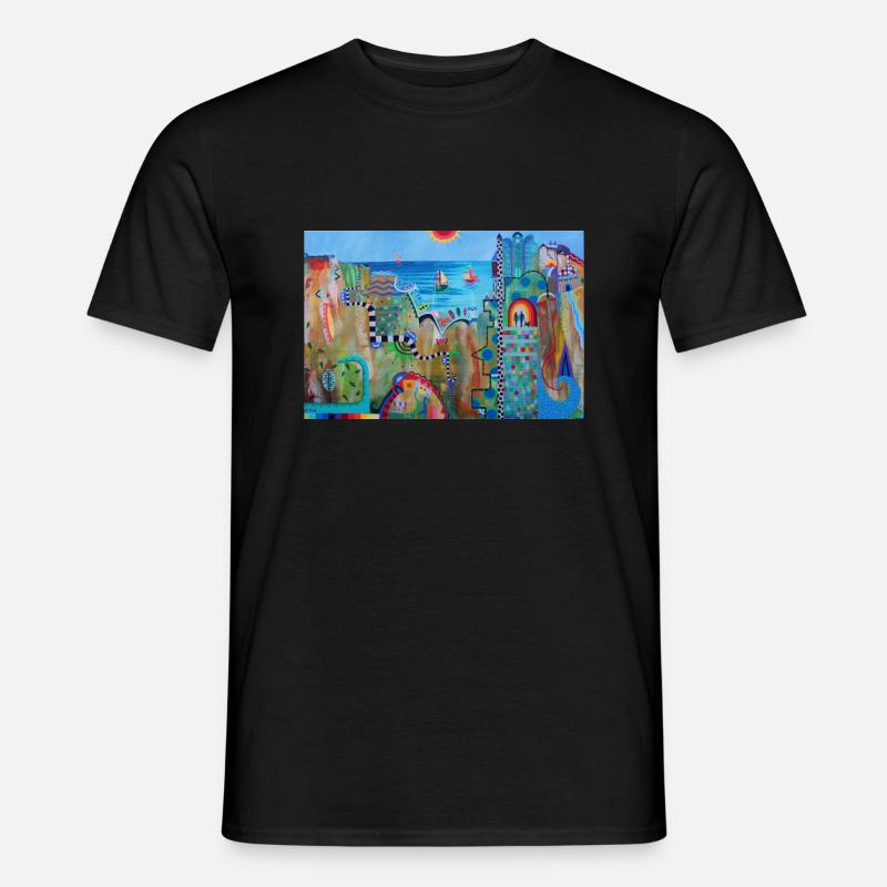 A52, Gemälde Cilia de Munnik - Männer T-Shirt - Schwarz