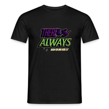 chat collage t-shirts drôle citation bday blague chats - T-shirt homme - noir - Devant - AI Model Male 178 light (178cm)
