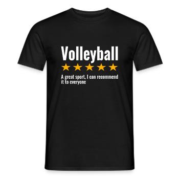 Volleyball Lustige Sprüche Volleyballer - Männer T-Shirt - Schwarz - Vorne - AI Model Male 178 light (178cm)